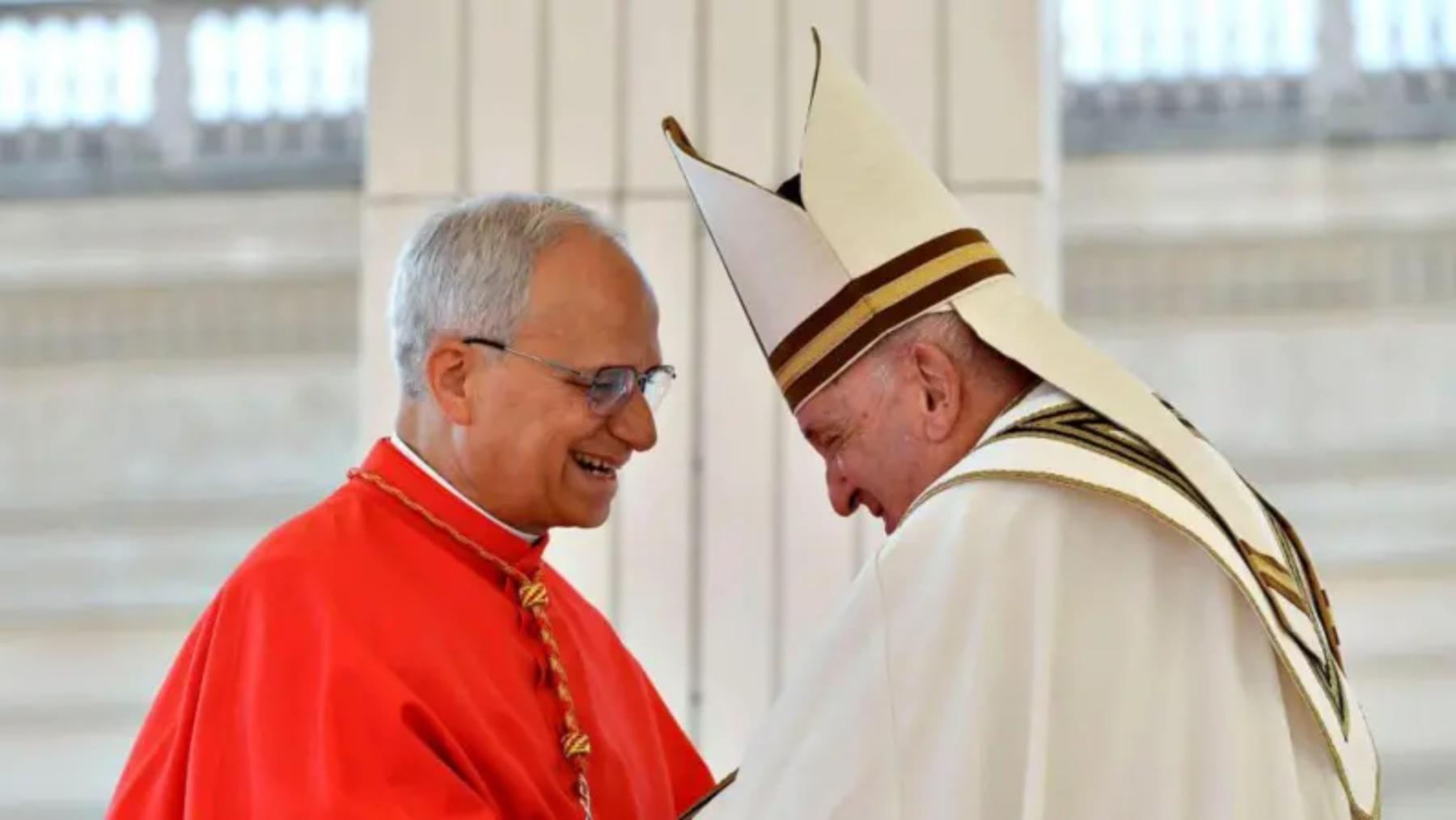 Robert Prevost, ahora papa León XIV, cuando fue nombrado como cardenal por el papa Francisco en 2023.