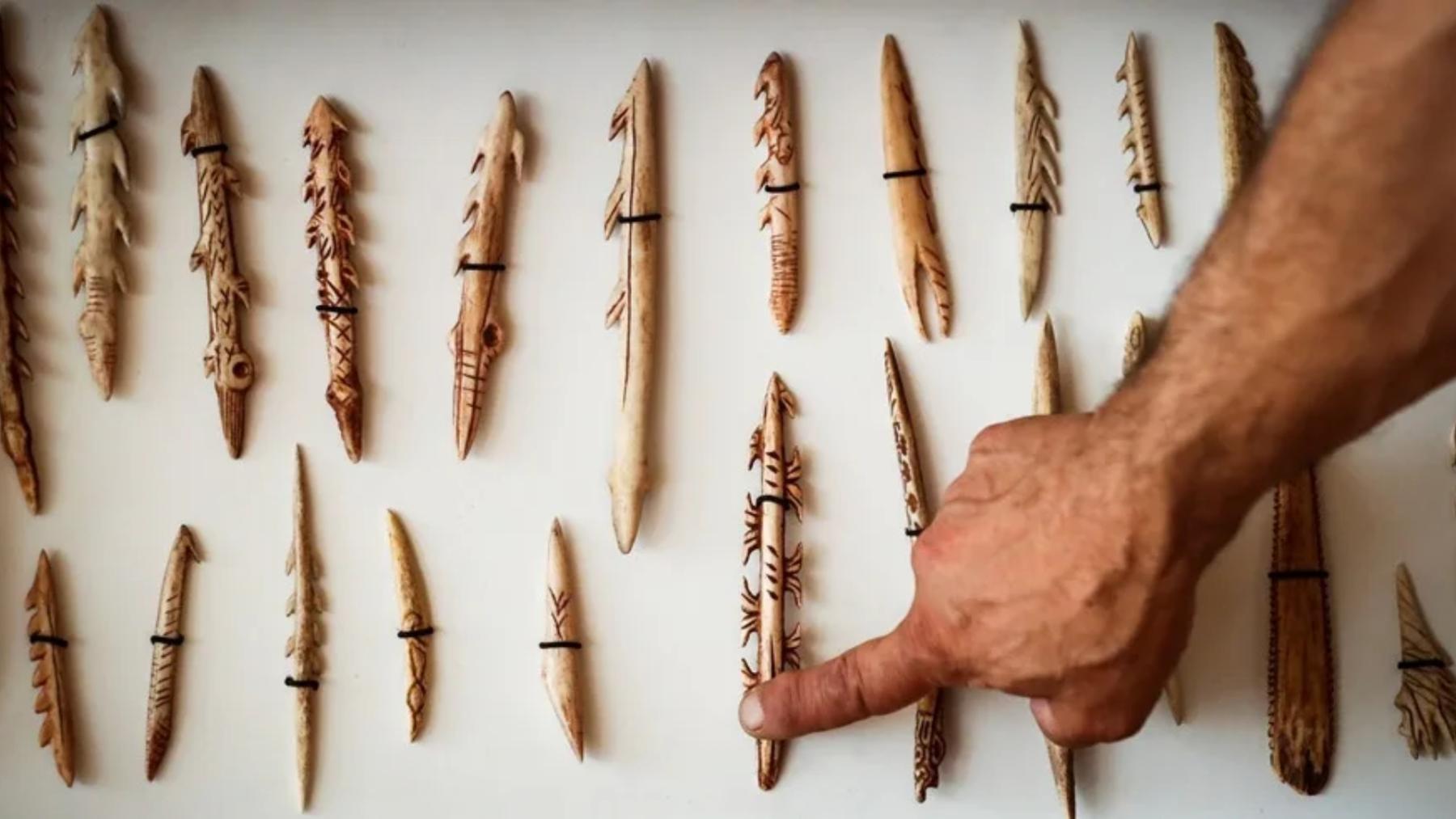 Piezas del Paleolítico hechas de huesos.