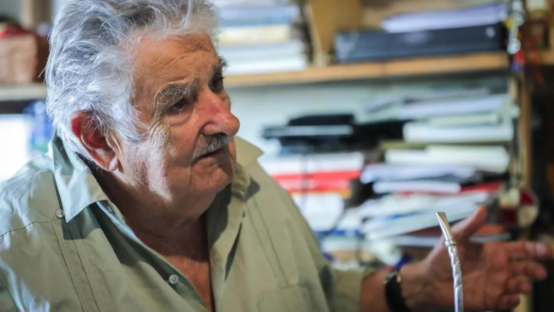 Vista del expresidente de Uruguay Pepe Mujica, durante una entrevista con EFE en 2020. 