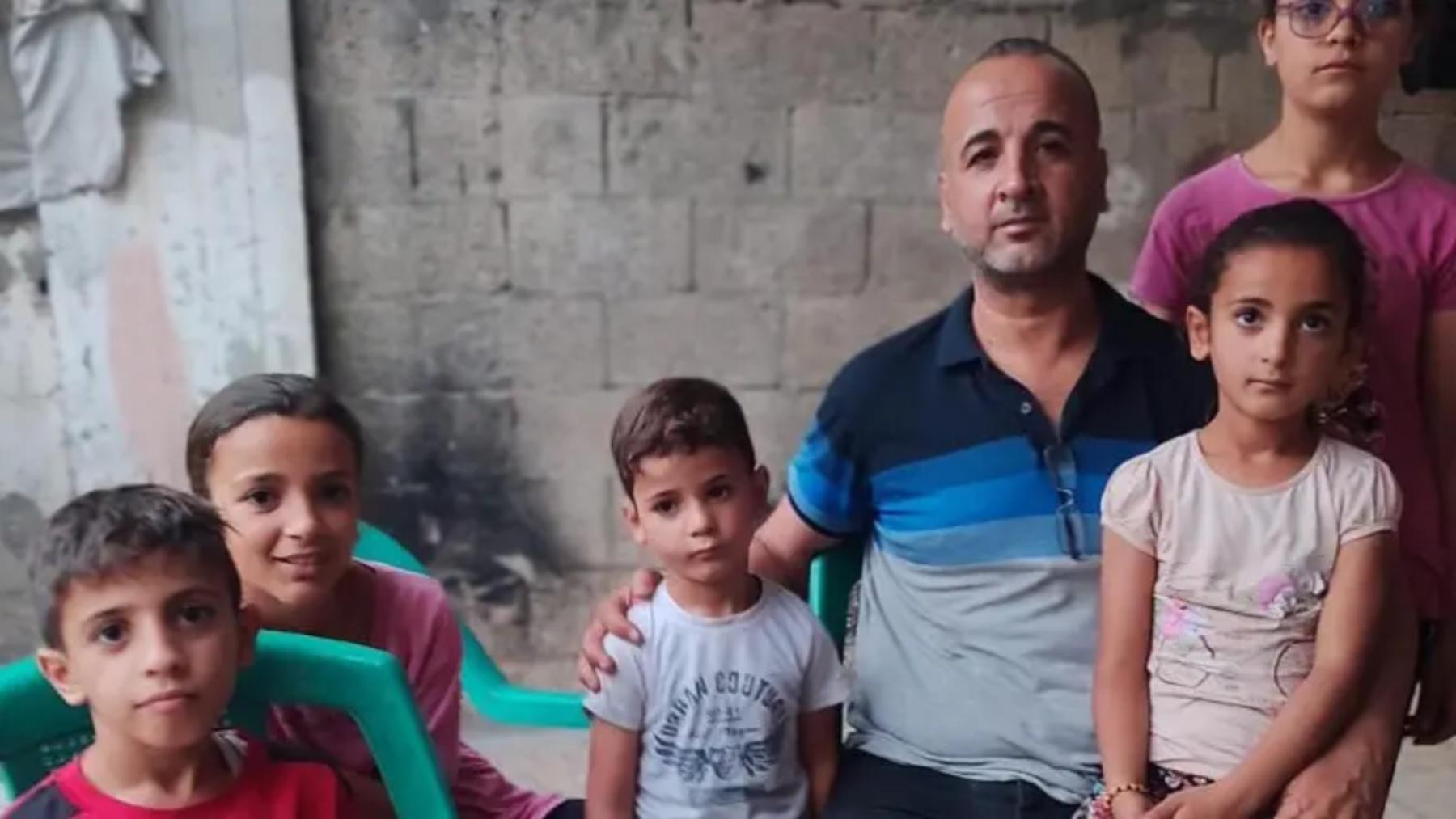 La familia del médico boliviano-palestino.